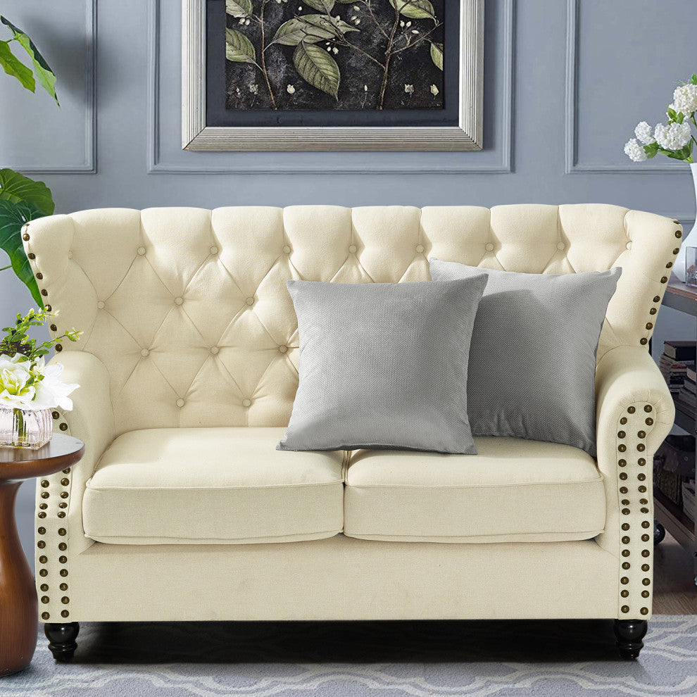 Milliken Plush Pillow Shell 2 Piece Set, Silver, 20" X 20"