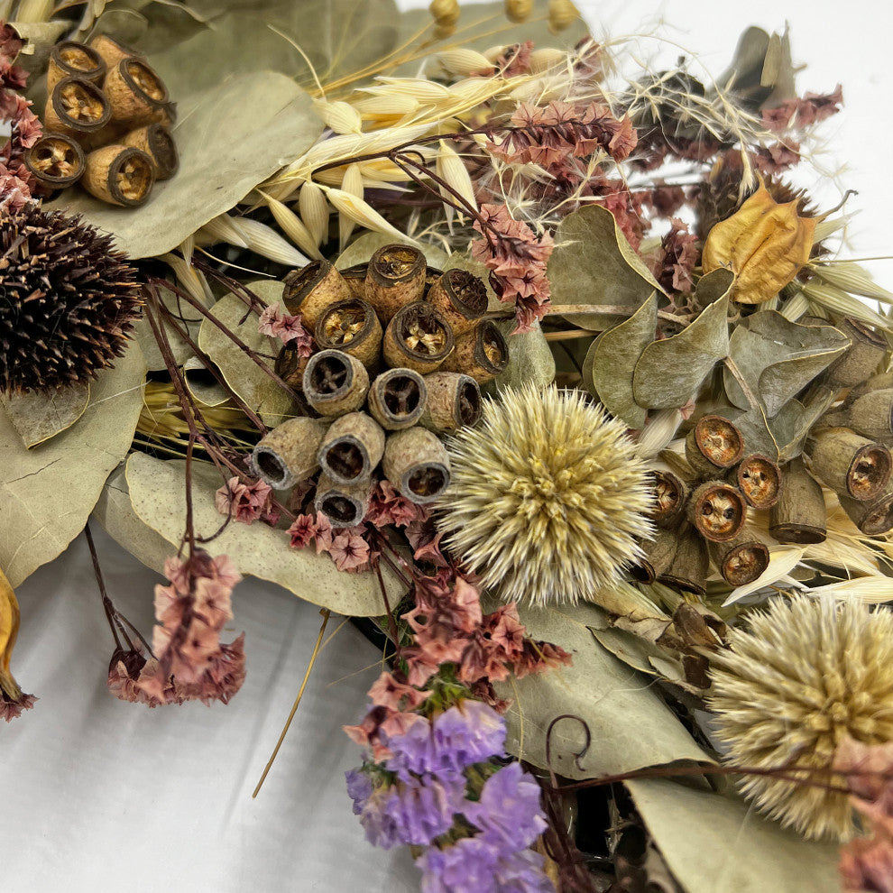 20" Dried Preserved Eucalyptus Mix Wreath