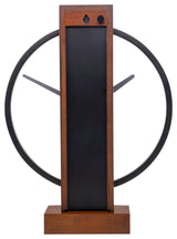 Carl Wooden Table or Wall Clock, 14x10", Brown
