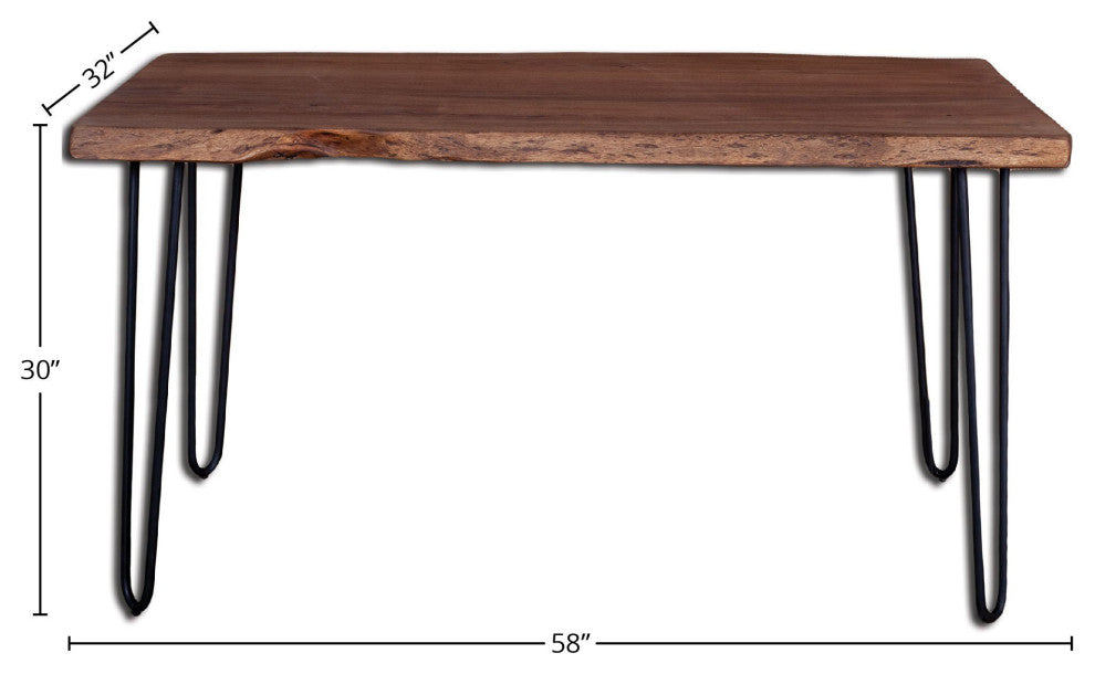 Organic Dining Table, Brown