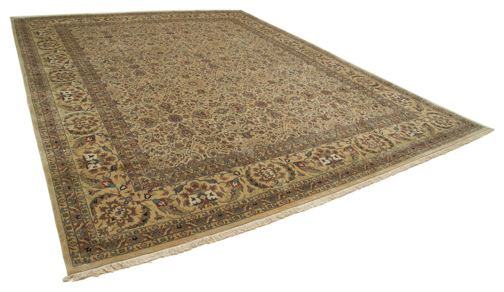 Rug N Carpet - Handwoven Oriental 12' 0" x 14' 11" Oversize Oushak Area Rug