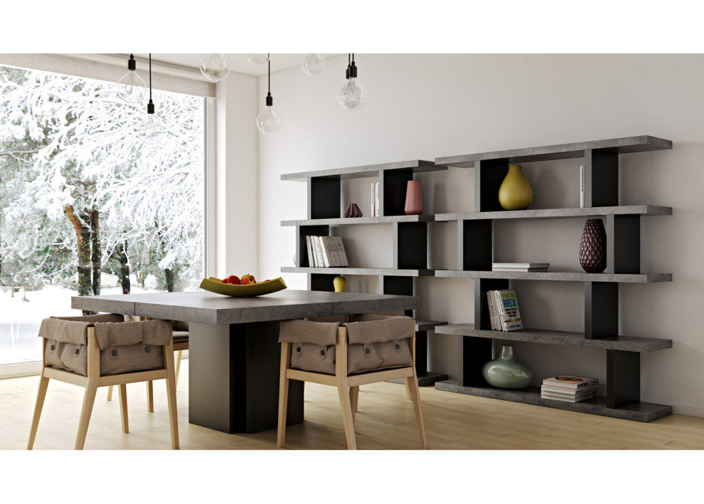 Settho High Modern Grey Display Shelves