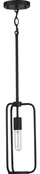 Bonn Collection 1-Light Black Mini-Pendant