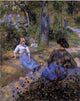 Camille Pissarro Peasants Resting, 20"x25" Wall Decal Print