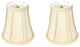 Royal Designs True Bell Basic Lamp Shade, Flame Clip Fitter, Beige, Set of 2