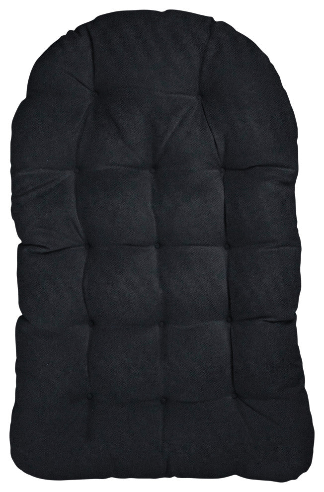 Noble Gray Indoor Black Egg Chair Cushion
