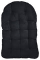 Noble Gray Indoor Black Egg Chair Cushion