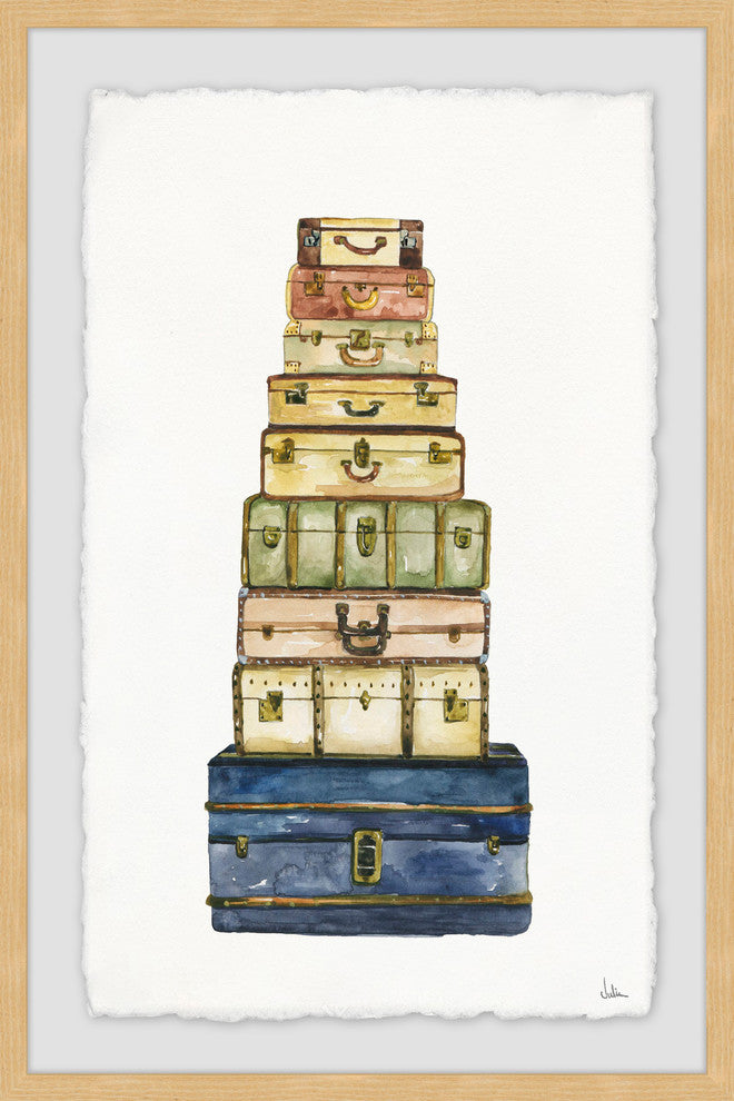 "A Good Traveller" Framed Painting Print, 12"x18"
