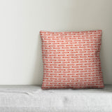 Red Keys Pattern Outdoor Throw Pillow, 20"x20"