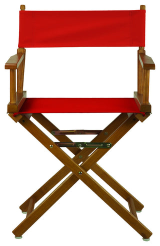 018" Director's Chair Honey Oak Frame-Red Canvas