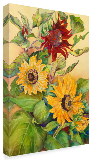 Joanne Porter 'Rust Sunflower' Canvas Art, 19"x12"