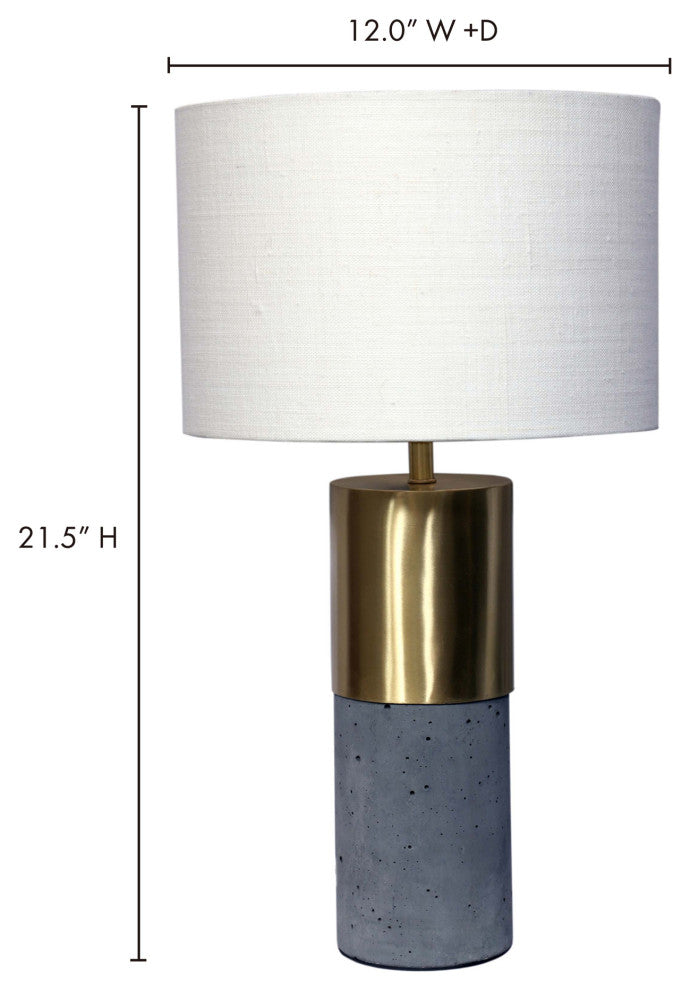 Contemporary Koko Lamp - Grey