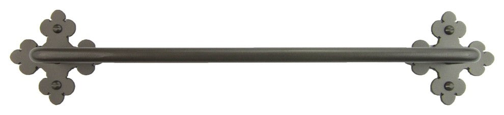 Classic Spanish Club Iron Towel Bar SBHTB2, Black, 12"