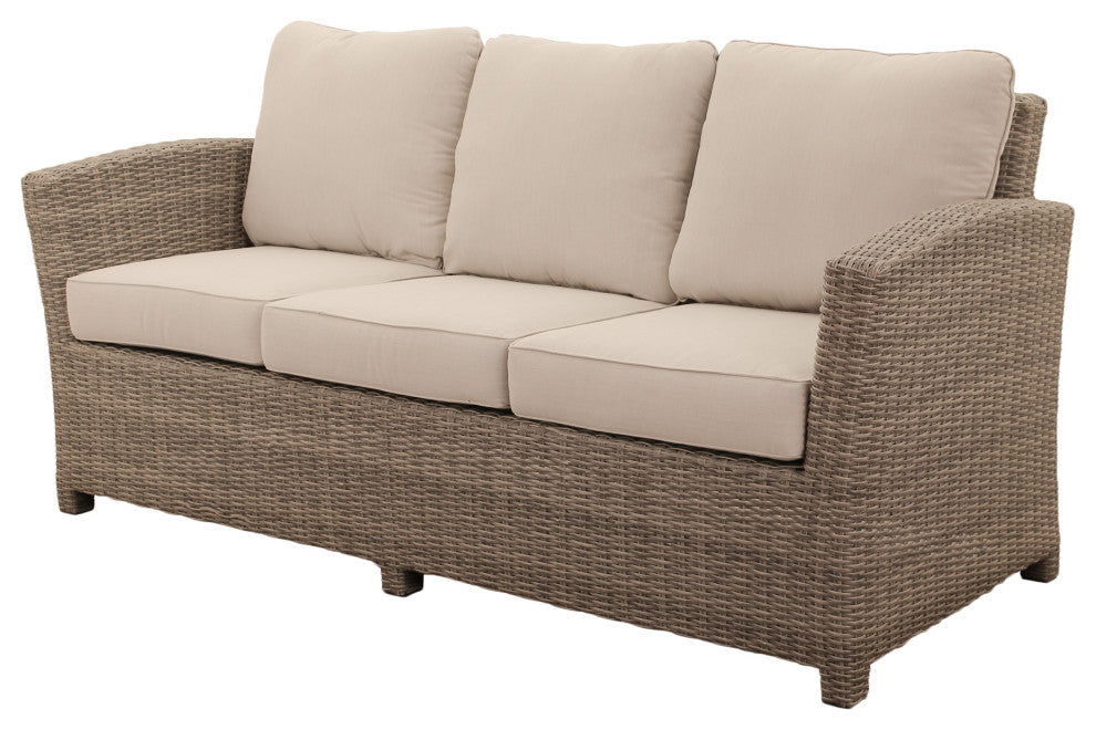 Courtyard Casual Capri 6 Piece Sofa Seating Set With Chow Table