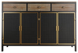 Gewnee 48" Wide 4 Doors Modern Sideboard with 3 Top Drawers
