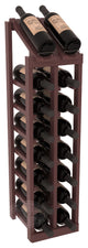 2 Column 8 Row Display Top Kit, Pine, Walnut Stain, Satin Finish