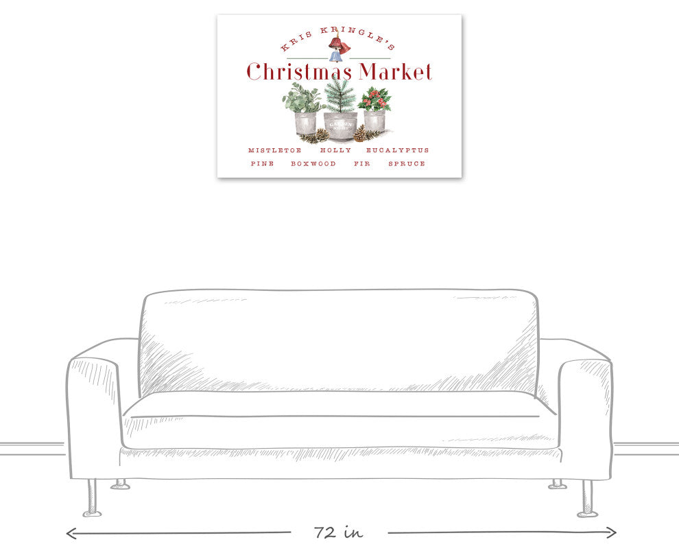 Kringle Christmas Market 36x24 Canvas Wall Art