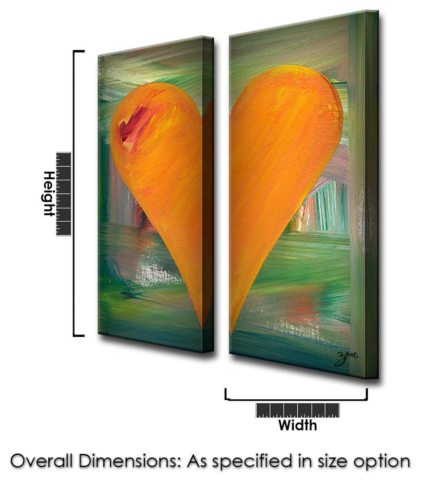 Heartwork "Alexia" 2-Piece Canvas Art Set, 30"x12"