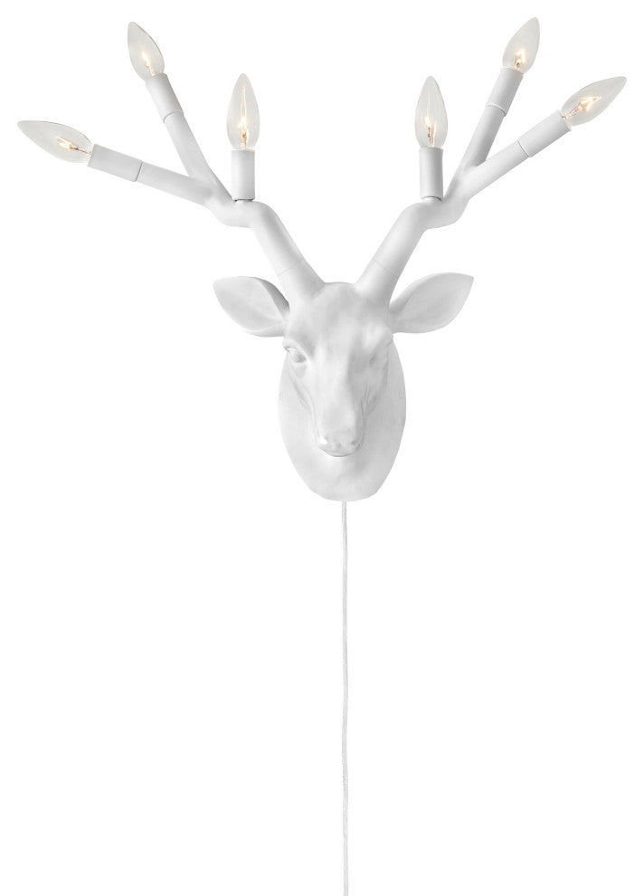 Hinkley Lighting 30602 Stag 6 Light 20" Tall Wall Sconce - Black