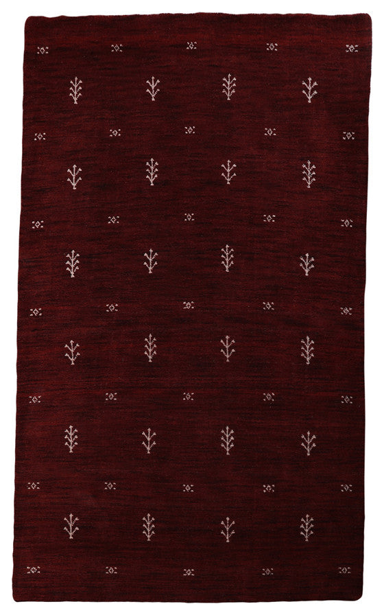 Hand Knotted Loom Wool Area Rug Contemporary Red White, [Rectangle] 10'x13'