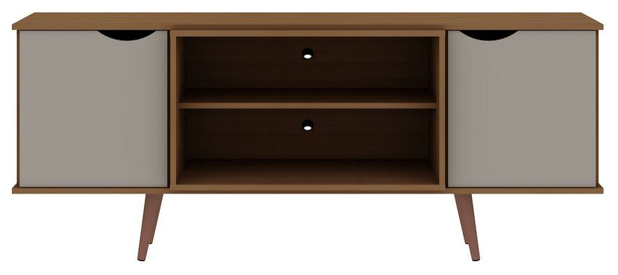 Hampton 62.99 TV Stand in Off White and Maple Cream