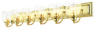 Polished Brass Transitional, Colonial, Vanity Sconce