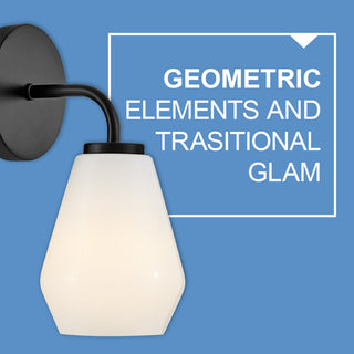 Lark Gio 11.25" Single Bath Vanity Light, Black