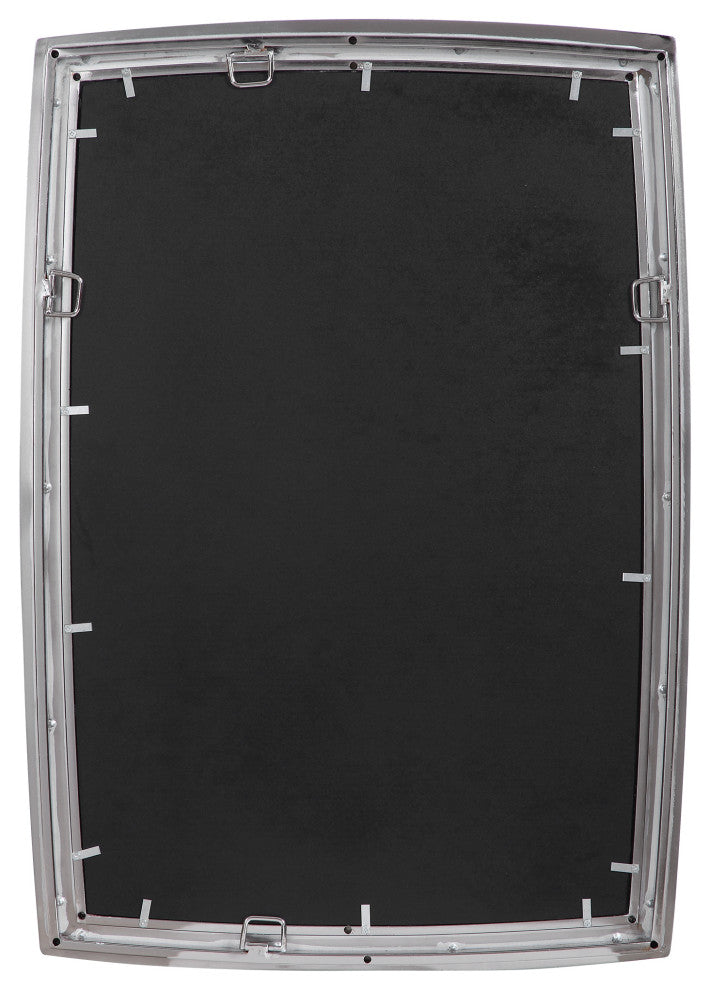 Uttermost Haskill Iron Glass and MDF Wood Mirror in Brushed Nickel