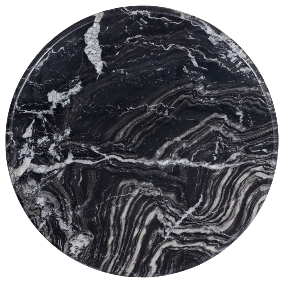 Formentera Marble Coffee Table, Black, Coffee Table