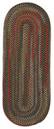 Colonial Mills Rug Wayland Runner Brown Runner, Oval