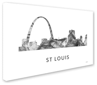 'Gateway Arch St Louis Skyline' Canvas Art, 32x22