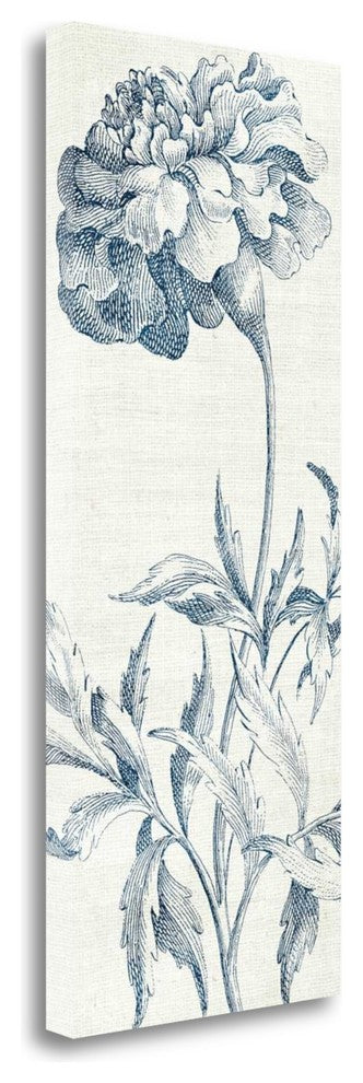 "Eden III Indigo And White" By Wild Apple Portfolio, Gallery Wrap Canvas