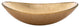 Fine Fixtures modern Glass Vessel Oval 20x14, Gold