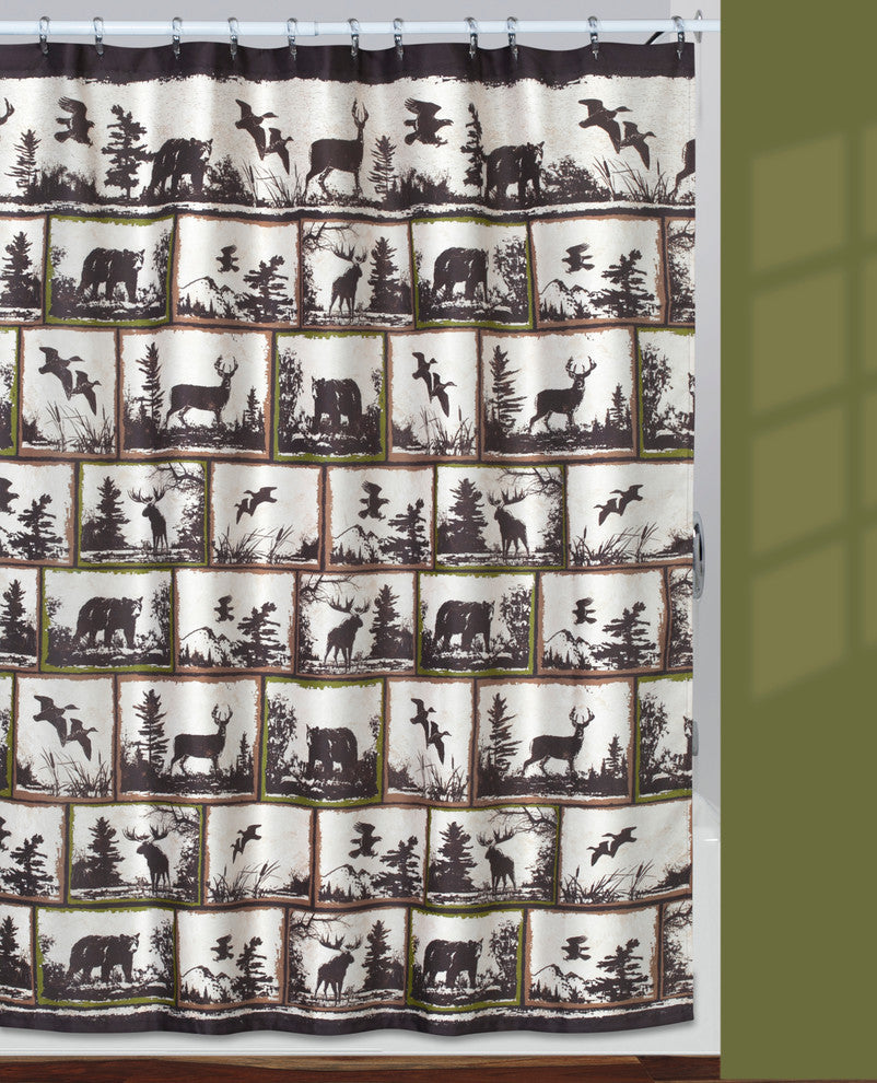 Rustic Montage Hautman Shower Curtain