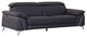 Lazio Contemporary Genuine Italian Leather Sofa Navy