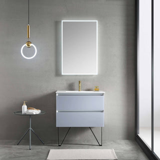 Jena 30"Vanity With Ceramic Sink Light Grey