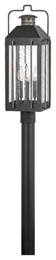 Hinkley Fitzgerald Large Post Top Or Pier Mount Lantern, Textured Black
