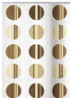 Luxury Circle Pattern Shower Curtain, Point, Toffee