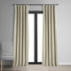 Signature Blackout Velvet Curtain Single Panel, Cool Beige, 50"x108"