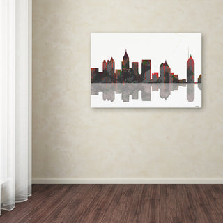'Atlanta, Georgia Skyline' Canvas Art by Marlene Watson