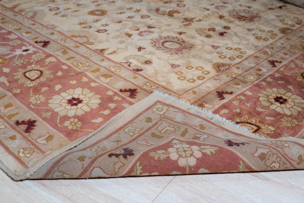 Red Classic Oriental Tabriz Area Rug