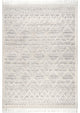 Nuloom Ansley Shag Lattice Tassel Geometric Area Rug, Light Grey 9''x12''