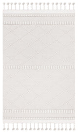 Safavieh Casablanca Collection CSB575G Rug, Silver/Ivory, 5' X 8'