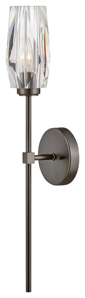 Hinkley 38250BX Single Light Sconce, Black