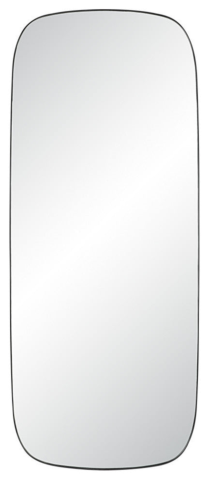 Almandine 72" Tall Rectangular Mirror, Matte Black