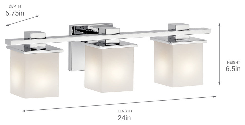 Bath 3-Light, Chrome