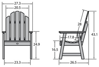 Classic Westport Garden Chair, Rustic Red