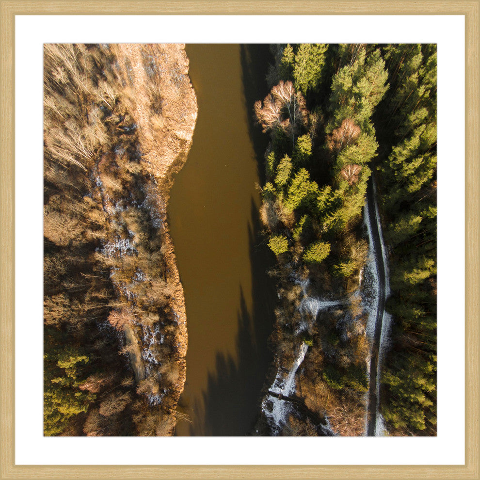 "Murky Waterway" Framed Print by Karolis Janulis