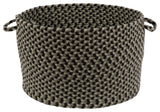 Rhody Rug Mayflower Forest Green 18"X12" Basket
