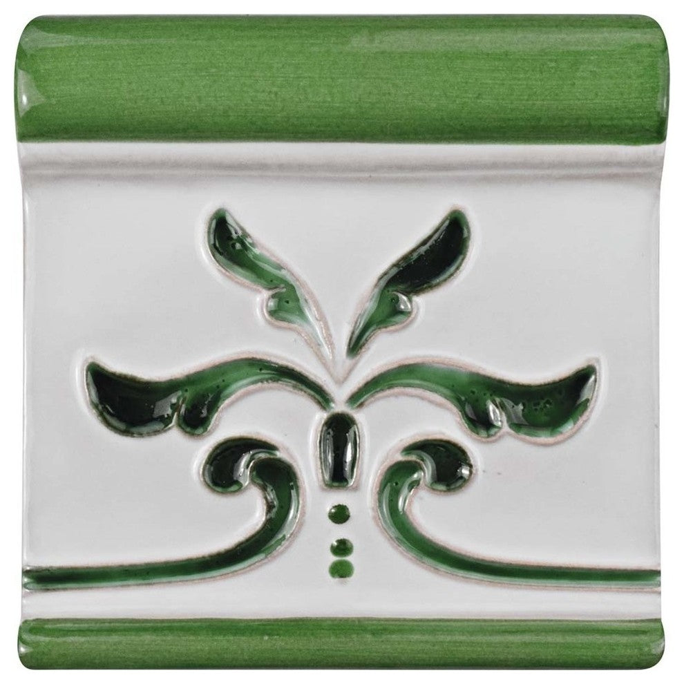 Novecento Friso Evoli Verdin Ceramic Wall Trim